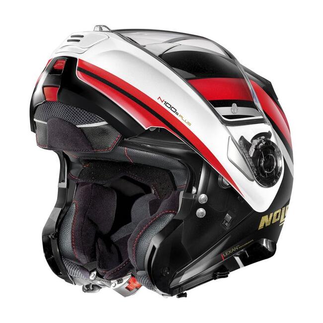 Casco Modulare N100-5 P 50 Anniversary N-com 040 Metal Black Red White Nolan